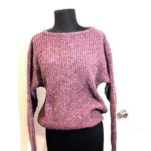 Ambrosia Vintage Women's Purple Knit Wool Sweater